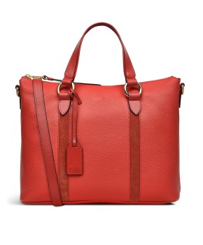 Women's Leather Zipper Red...